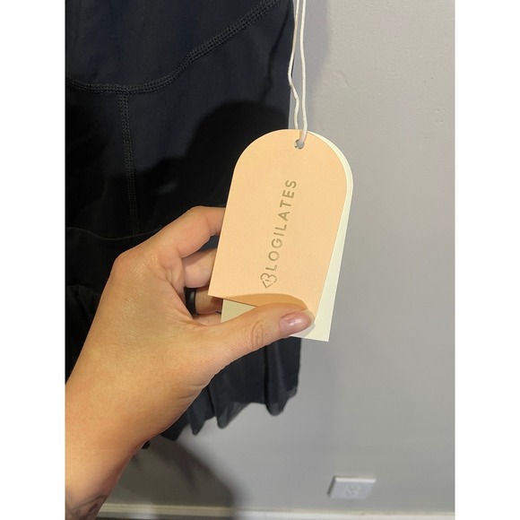 Blogilates Barre Romper Jet Black Women Medium Activewear One Piece G1033 NWT - Picture 4 of 6